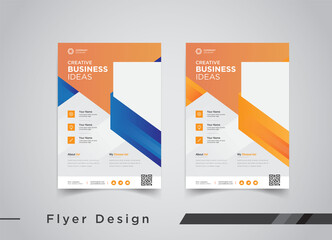 Corporate business flyer template design 

