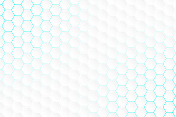 White flat hexagon backdrops. Geometric hexagonal graphics for digital presentation. Multifunctional simple wallpapers with geo tracery in abstract modern style.Decorative mosaic trendy surface.