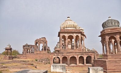 Fototapeta na wymiar Panch Kunda Cenotaphs of Jodhpur,rajasthan,india