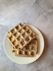 waffles on a plate