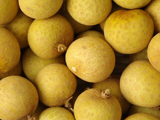 Freshness longans on white background