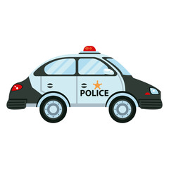 police patrol city vehicle icon