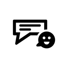 Chat smile icon