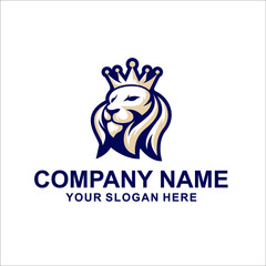 king lion logo vector