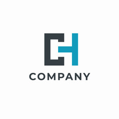 CH Letter typography logo design