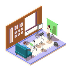 Isometric Vlogging Composition