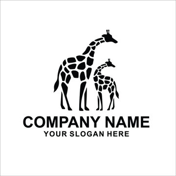 giraffe logo vector