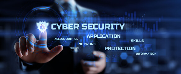 Cyber security. Data privacy. Cyber attack protection. Information Technology, Business and...