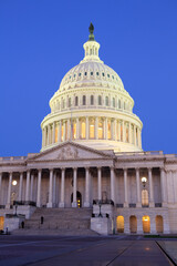 Fototapeta premium United States Capitol at blue hour, Washington D.C., USA