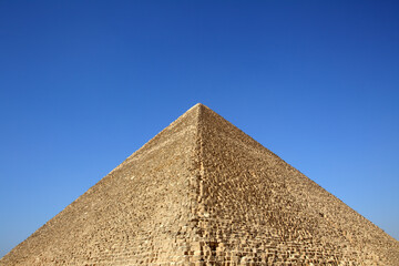 Fototapeta na wymiar Great Pyramid of Khufu or Pyramid of Cheops, Giza, Egypt