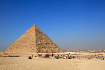 Great Pyramid of Khufu or Pyramid of Cheops, Giza, Egypt