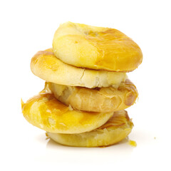 Sweetheart cake wife cake Hong Kong on white background