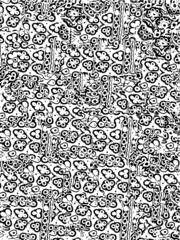 distressed pattern in traditional motifs 