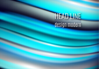 Advertising poster, bright soft stripes, futuristic design. Modern club party invitation, dance music cover. Vector