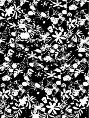 distressed pattern in traditional motifs 