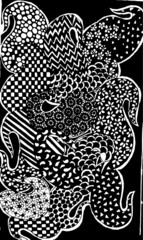 black and white distressed pattern