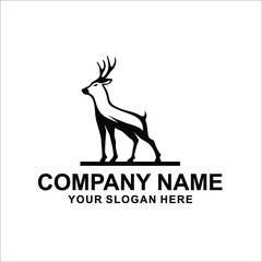 deer logo vector