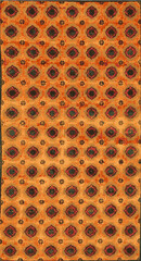 distressed pattern in traditional motifs 