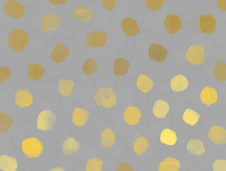 Modern hand painted artwork of abstract ink background with golden dots. Artistic backdrop
