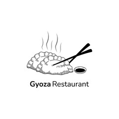 gyoza logo for restaurant business and more