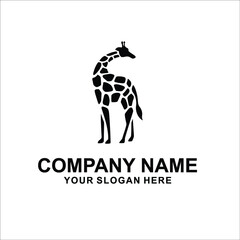 giraffe logo vector © rezky