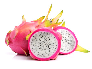 dragon fruit isolated on white