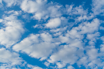 Daytime sky with beautiful clouds as background.