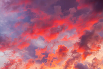 Evening sky with clouds as background.