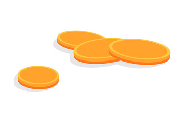 Investment, modern flat icon, coins. Vector illustration.