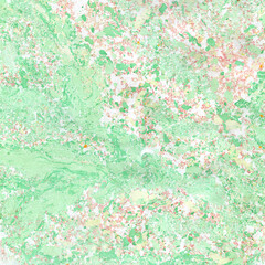 Artistic watercolor background, imitation marble. Turquoise, green marble. Stone texture. Splashes, splashes, strokes. Background for postcards, posters, business cards and other printing
