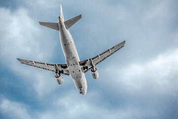 Airplane view from bottom
