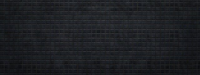 tiled mosaic wall texture and background, 3d render, panoramic image
