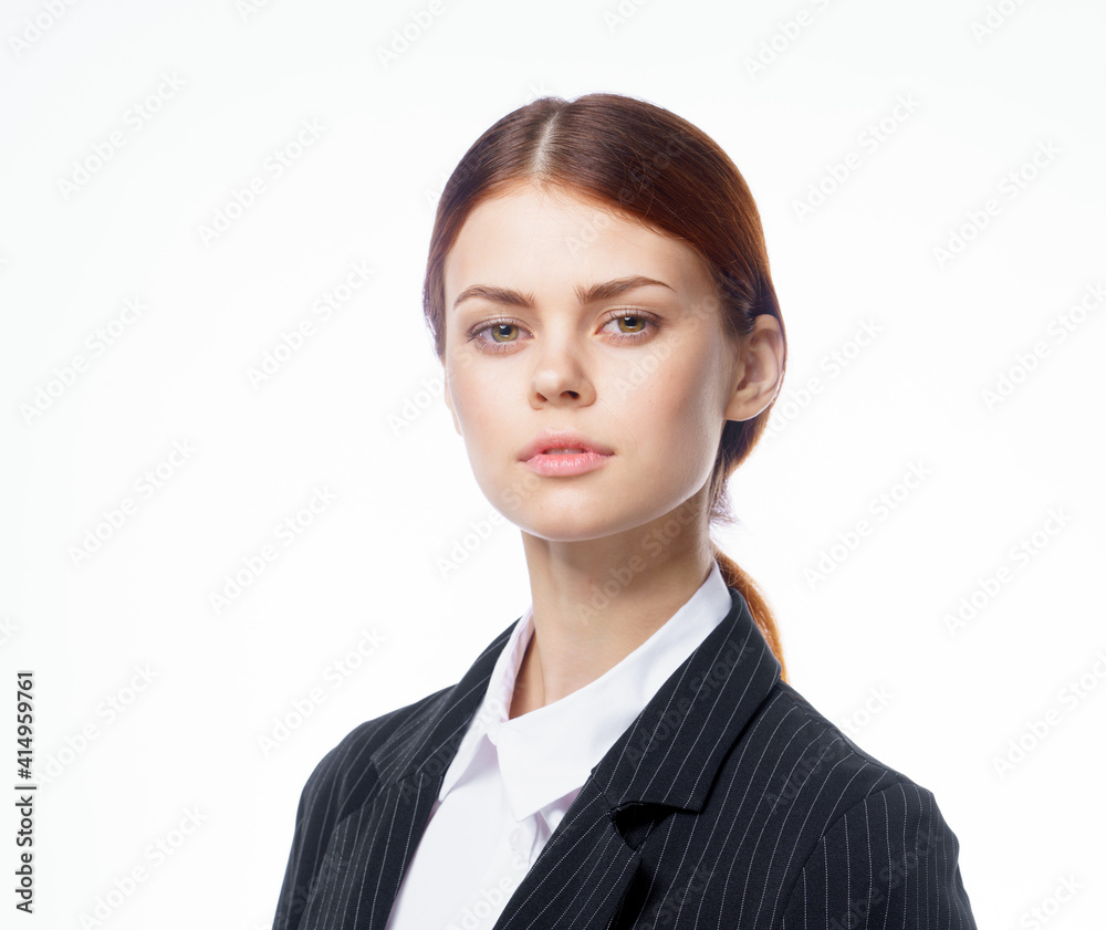 Wall mural business woman in suit official office work secretary