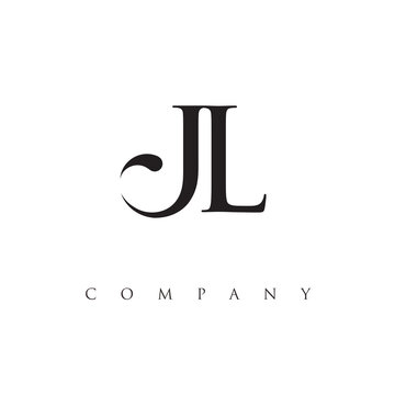 Calligraphy Letter Jl Logo