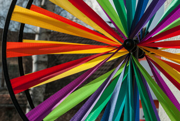 Buntes Windrad