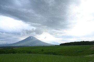 clouds over mountain