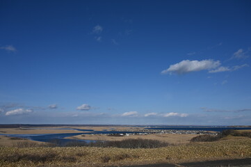 landscape with clouds