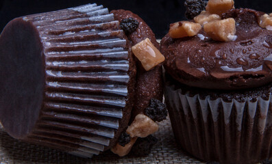 Mini M&S Chocolate fudge cup cakes