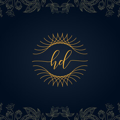Elegant luxury letter HD logo.