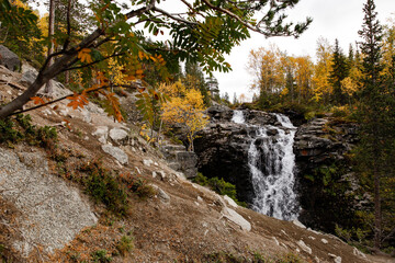 Beautiful landscape of the khibiny mountains