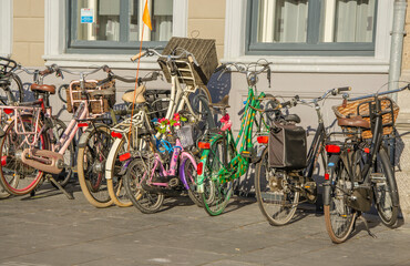 Viele Fahrräder