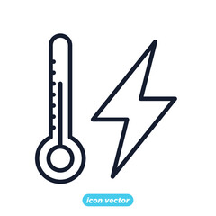 heat energy icon. Energy Types symbol template for graphic and web design collection logo vector illustration