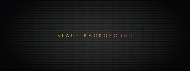 Creative black lighting background with diagonal stripes. Vector abstract background. Black background for banner.