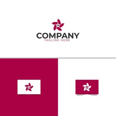 Medical Bottle Star Logo Design Template