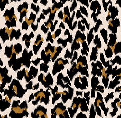 Seamless leopard texture, African animal print