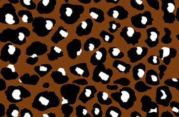 Seamless leopard texture, African animal print