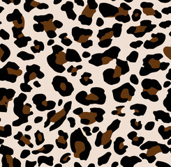 Fototapeta na wymiar Seamless leopard texture, African animal print