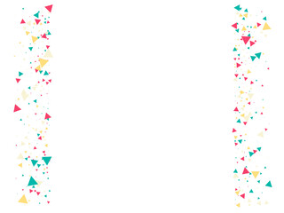 Triangle Explosion Confetti. Exploded Star Frame. Textured Data