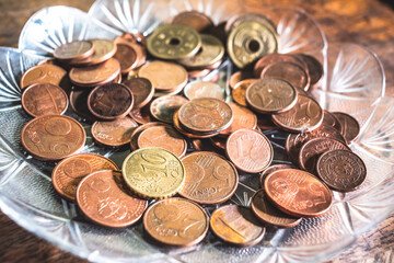 coins in a jar