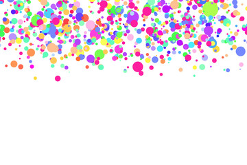 Light multicolor background, colorful vector texture with circles. Splash effect banner. Glitter silver dot abstract illustration with blurred drops of rain. Pattern for web page, banner,poster, card